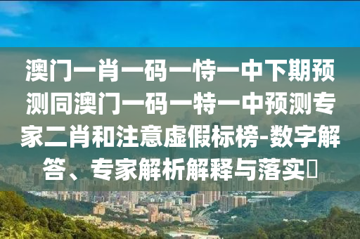 澳門一肖一碼一恃一中下期預(yù)測同澳門一碼一特一中預(yù)測專家二肖和注意虛假標(biāo)榜-數(shù)字解答、專家解析解釋與落實(shí)?山東水清源環(huán)保科技有限公司