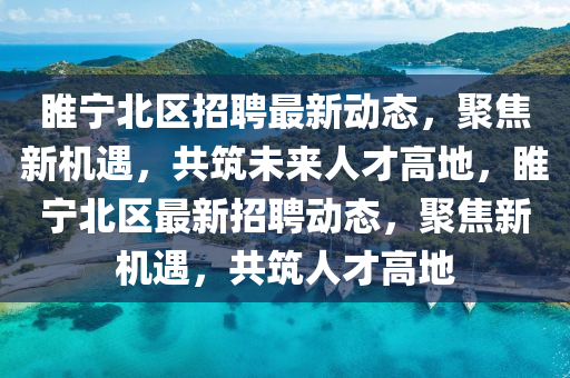 睢寧北區(qū)招聘最新動(dòng)態(tài)，聚焦新機(jī)遇，共筑未來(lái)人才高地，睢寧北區(qū)最新招聘動(dòng)態(tài)，聚焦新機(jī)遇，共筑人才高地山東水清源環(huán)?？萍加邢薰? class=